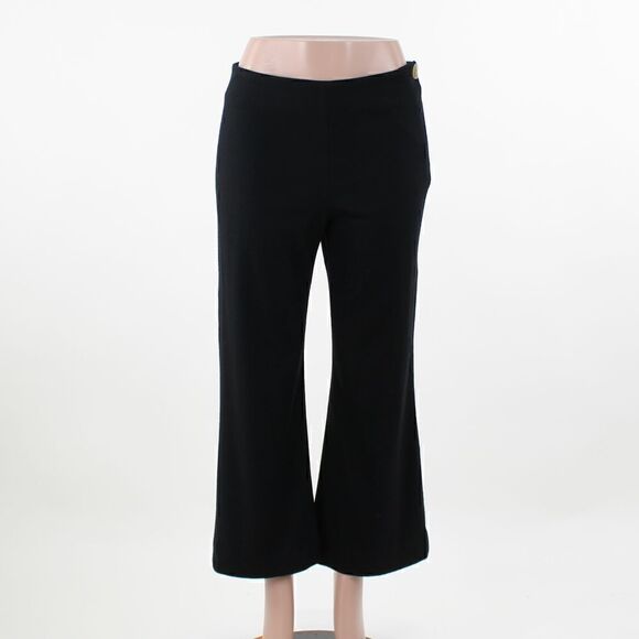 Vince Cozy Easy Wool Blend Flare Pants in Black - Picture 2 of 5
